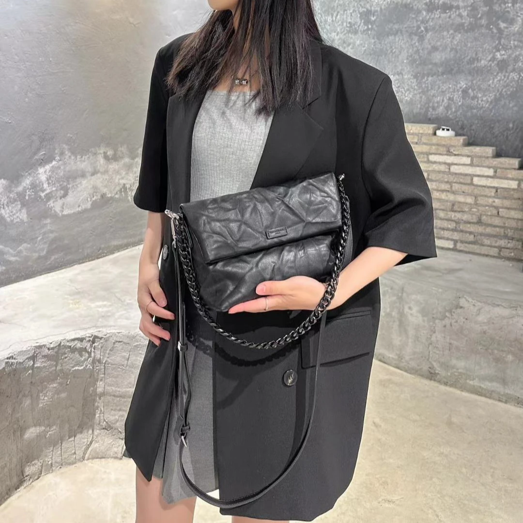 【Show Mi】QYX-80898-黑色-轻奢小众时尚百搭女士包包sm