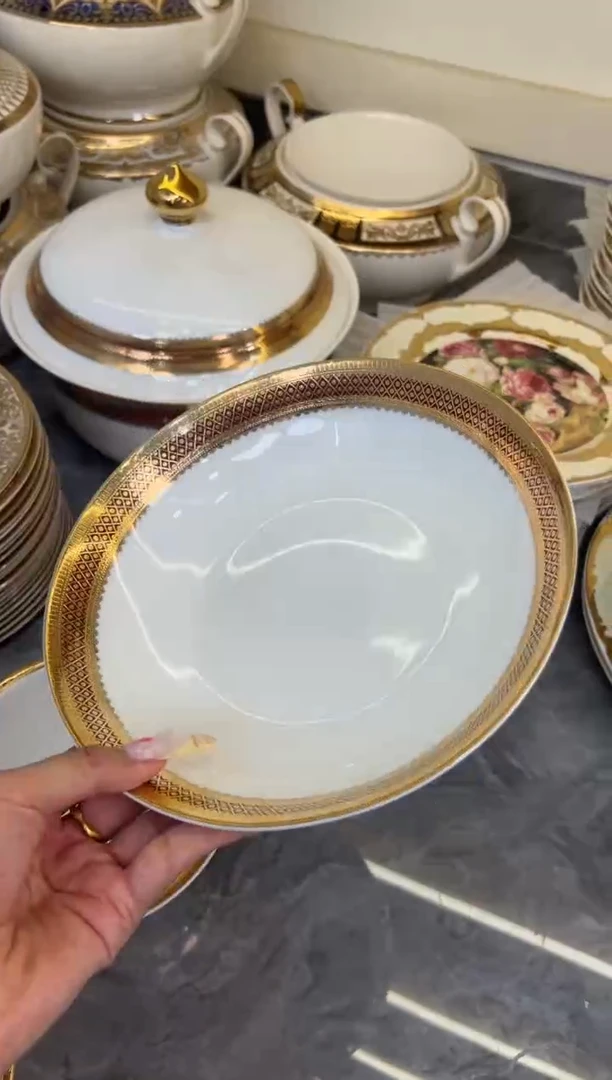 瓷片8寸深菜盘2个一单尾单