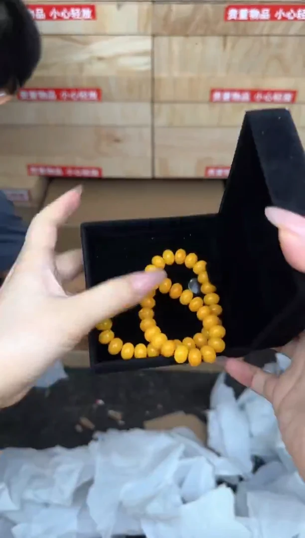 黄玉菩提双圈带碳烧猫爪商品链接@@L007