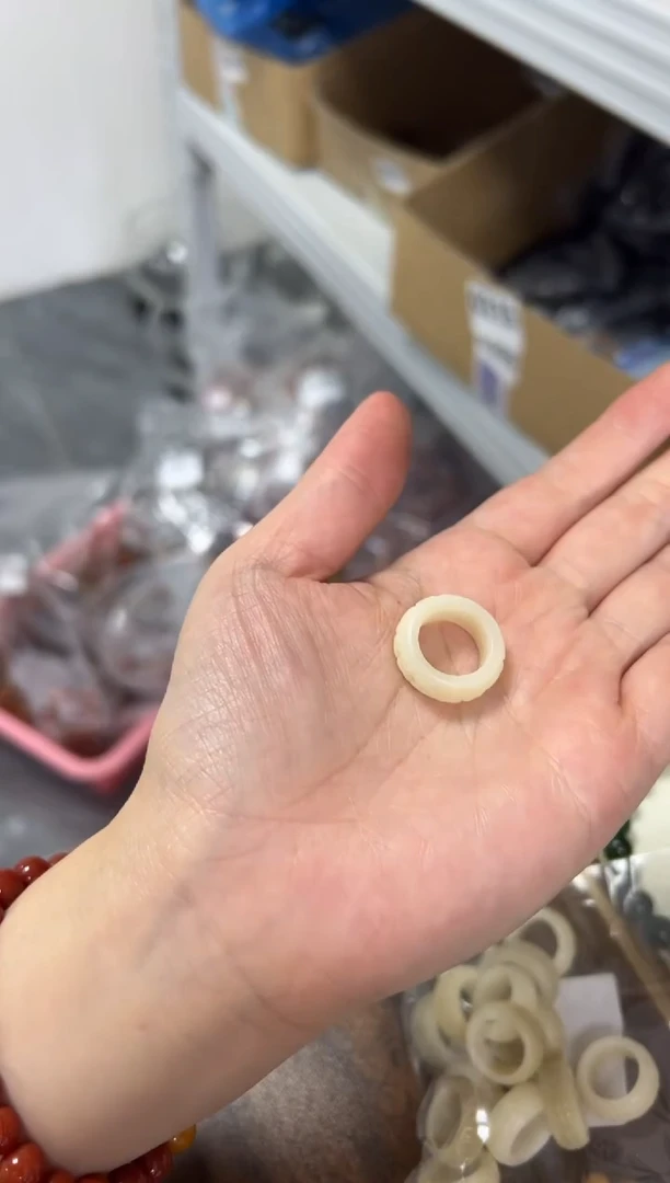 菩提根/象牙果手串菩提根跑环戒圈一个[1962]