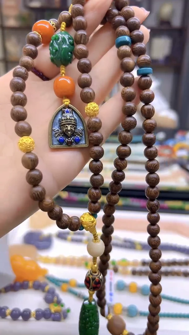 未镶嵌毛衣链蜜蜡DIY款M487