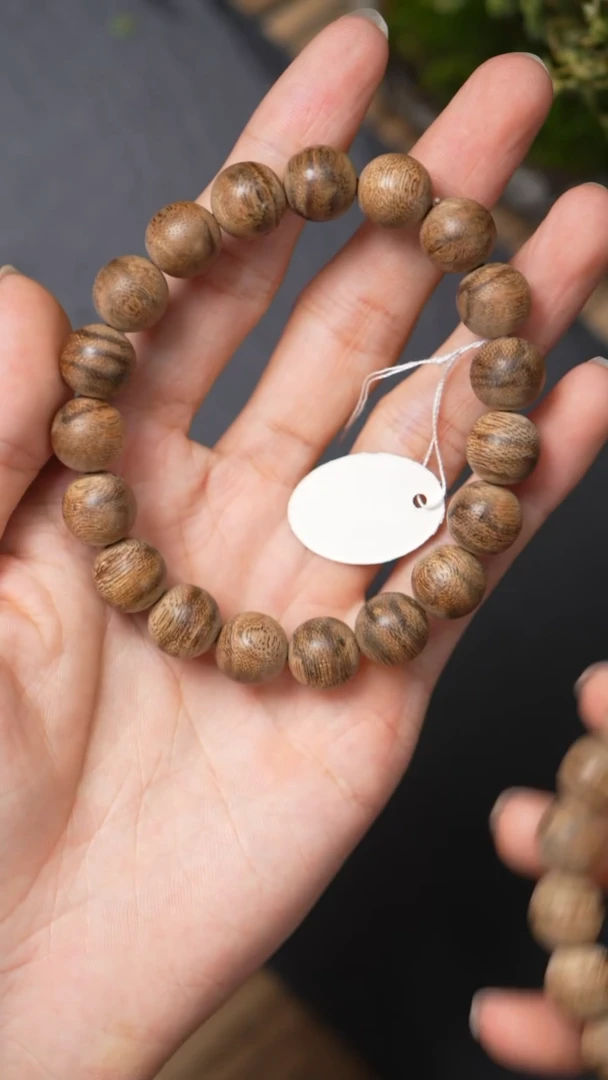 沉香手串L1109-14金三角黑棋11.5/11g