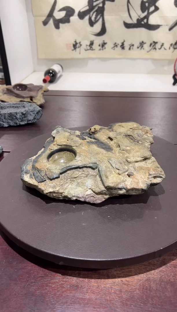 一**求意境典雅砚台烟缸摆件