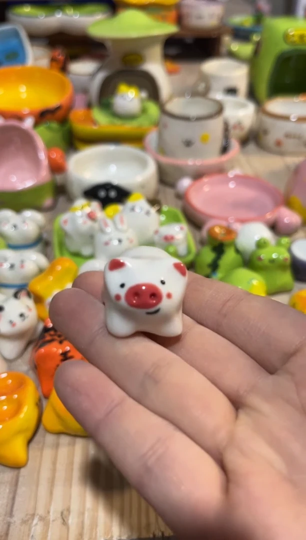 236手绘釉下彩微瑕陶瓷