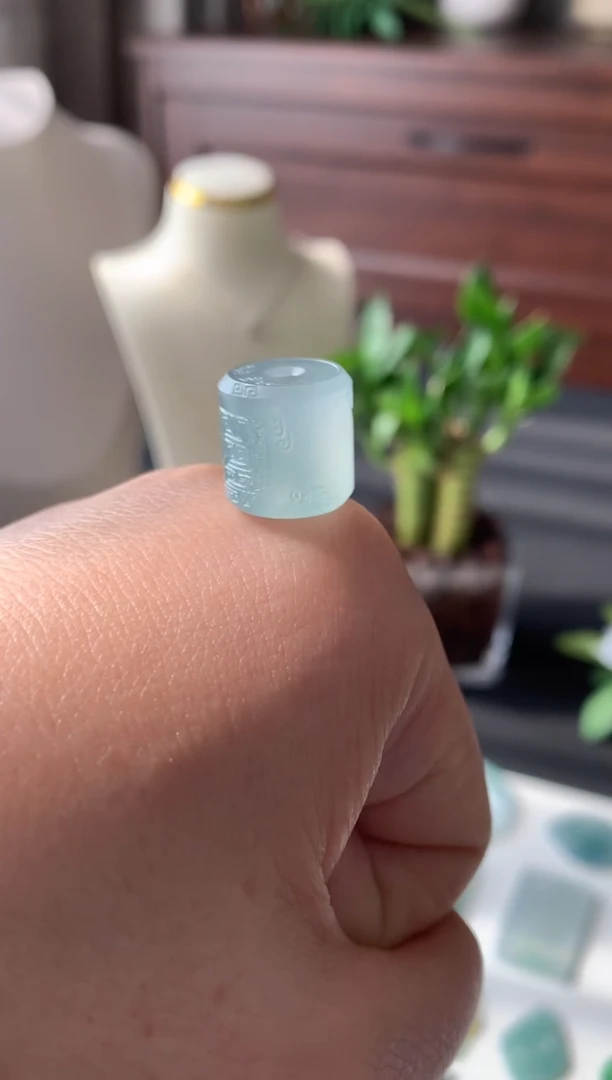 未镶嵌定制翡翠尺寸13*12.9