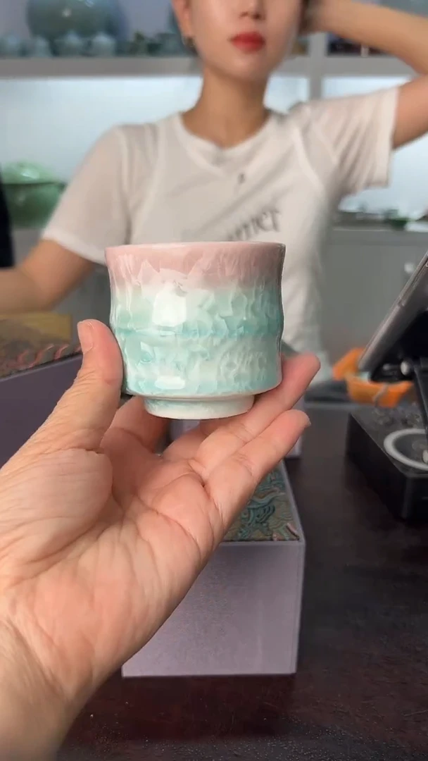 龙泉云间青瓷小米茶器