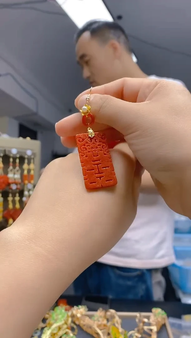 【闪购商品】翡翠耳饰合金0327翡翠耳钩一个