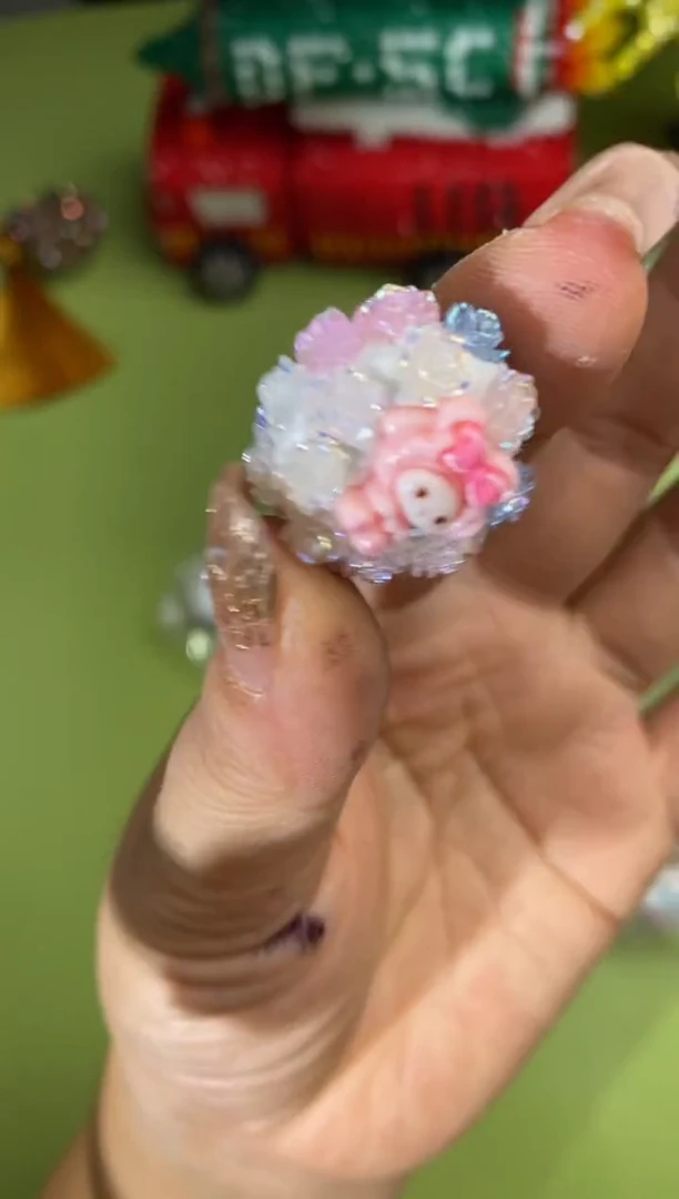 玻璃27104绣球花三丽鸥混发10个