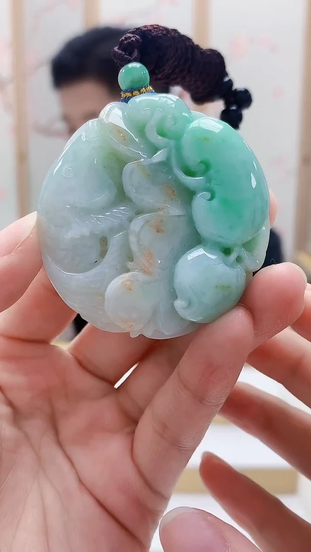 未镶嵌定制翡翠4917lr-毛货挂件79
