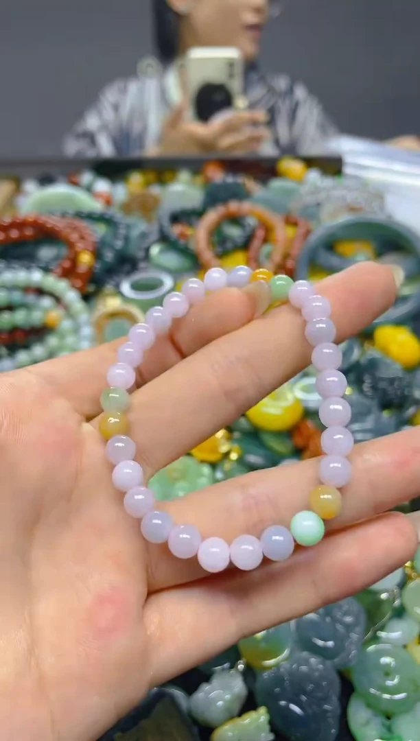 颈饰未镶嵌翡翠5MM/ N /翡翠A货，一件也是批发价D