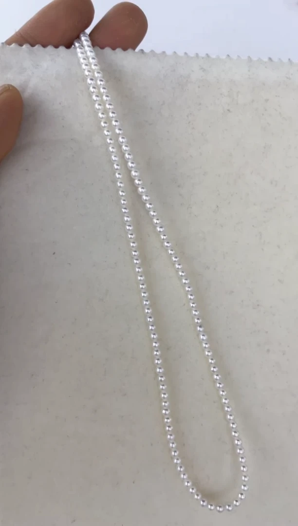 银S925镶嵌淡水珍珠耳饰项链