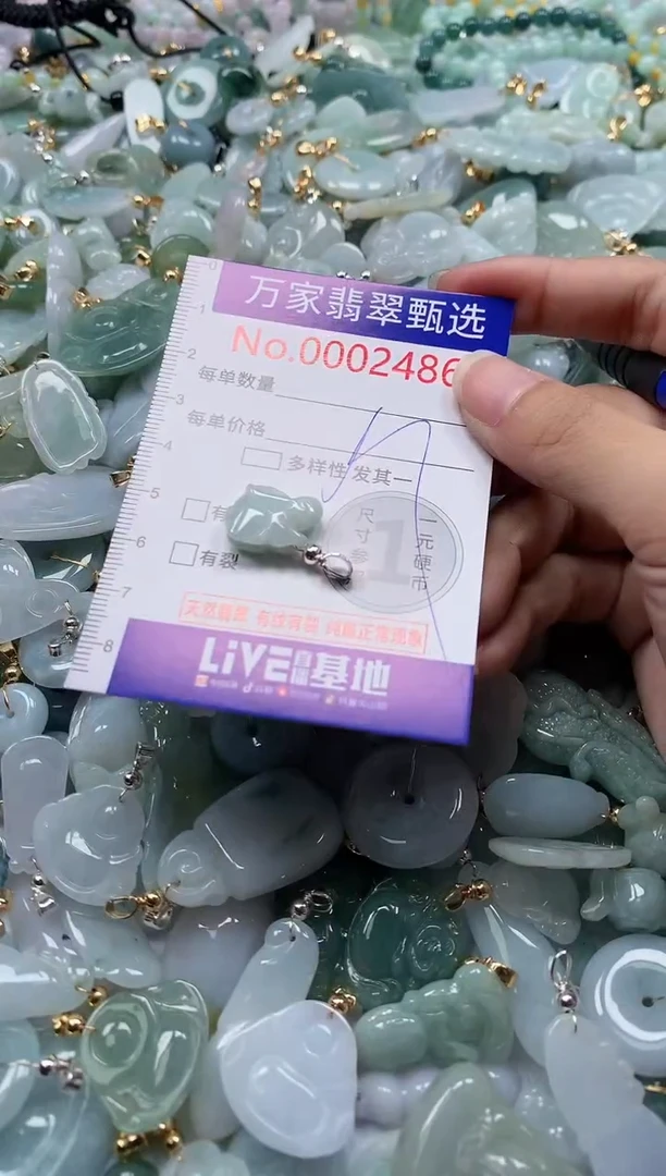 翡翠未镶嵌吊坠(不含链)2486