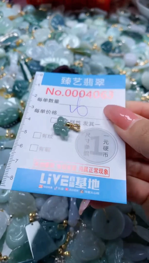 翡翠未镶嵌颈饰4063