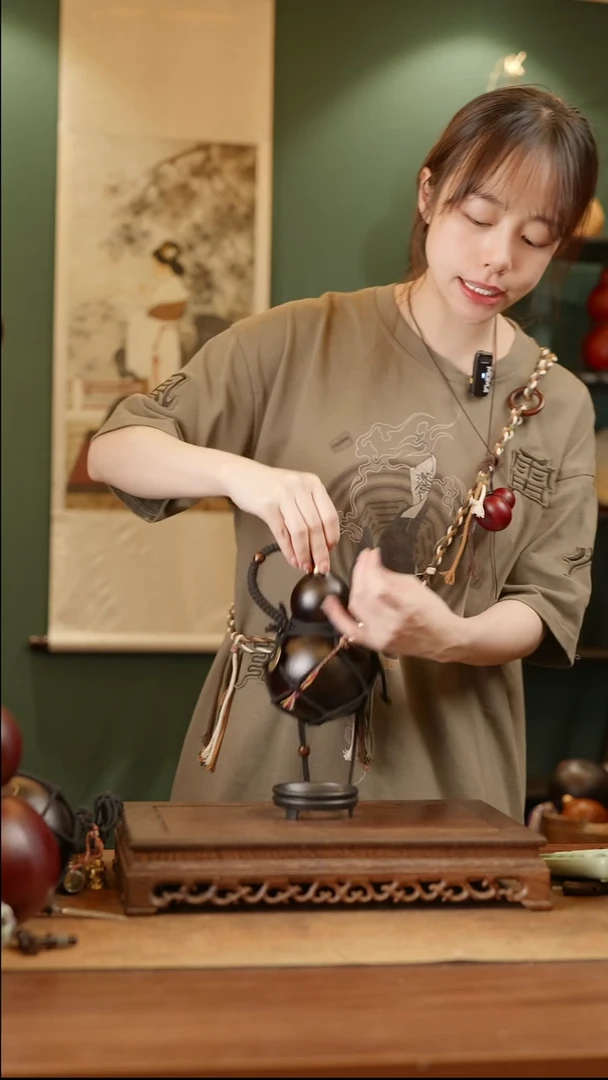 339号精品天然大漆酒葫芦一物一拍~