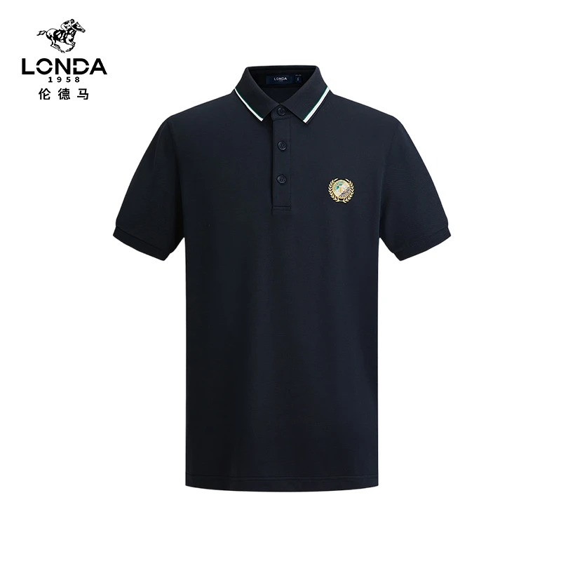 【LONDA伦德马】春夏男装英伦凉士夏季舒适短袖翻领polo衫2005
