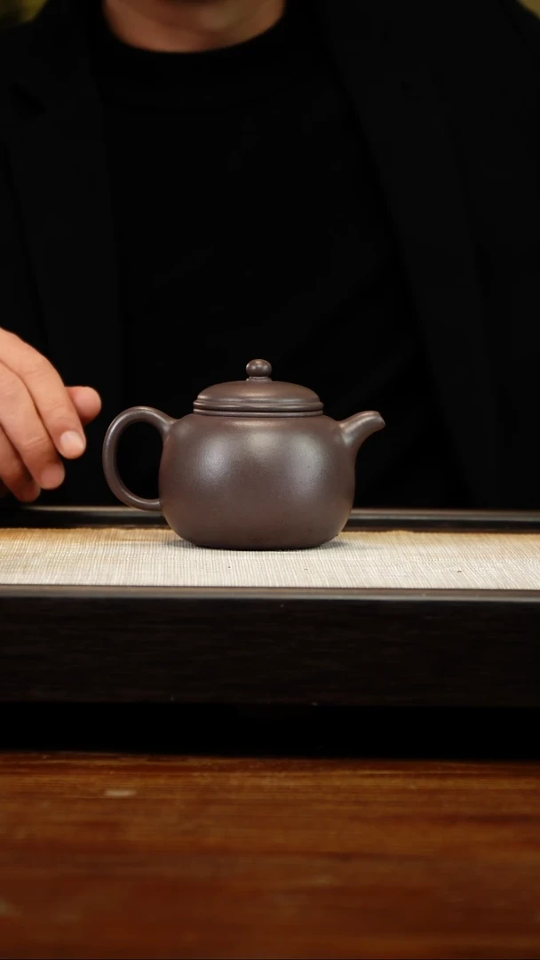 茶壶紫砂中****站四底全手匏尊