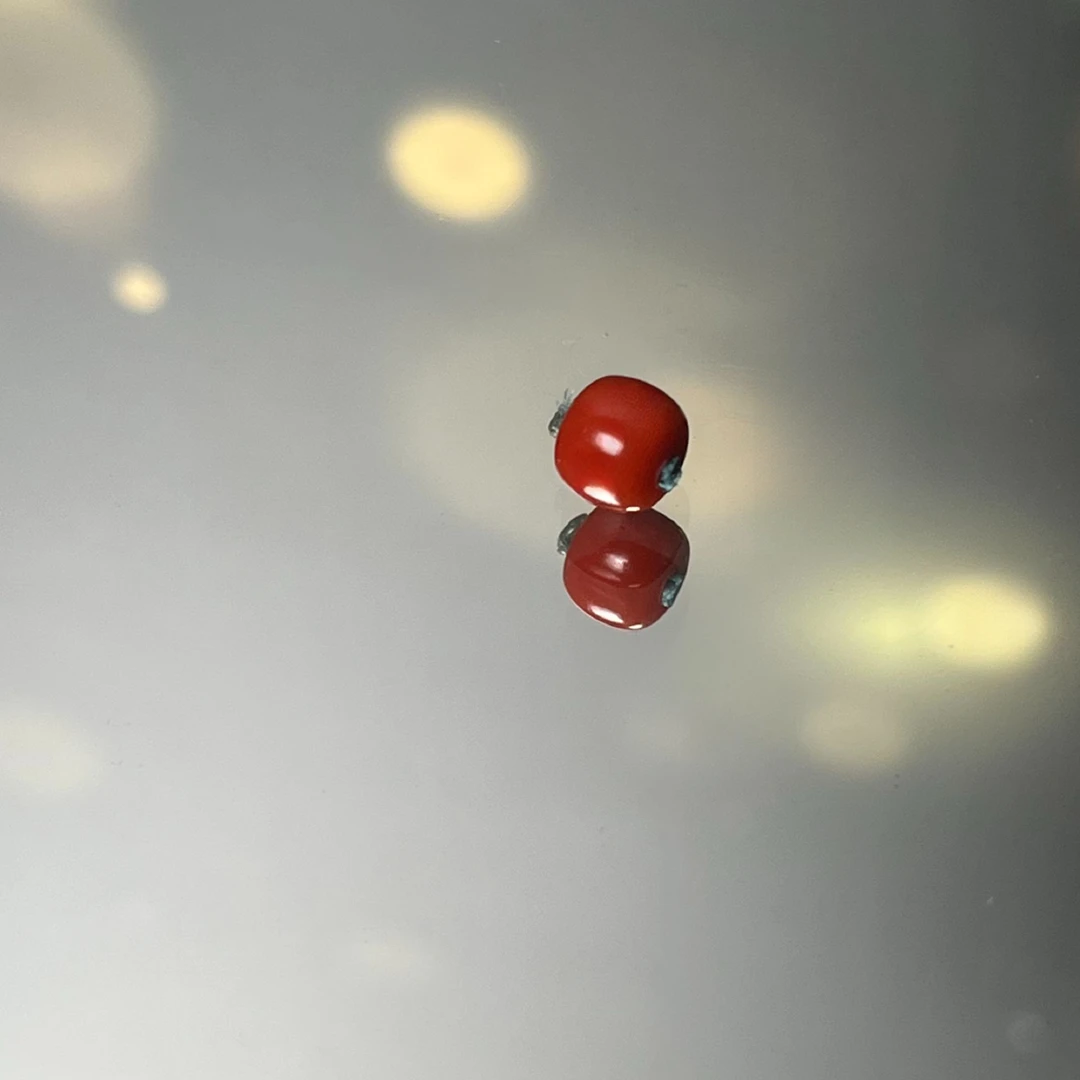 【星耀】天然红珊瑚精工老型珠配饰6mm