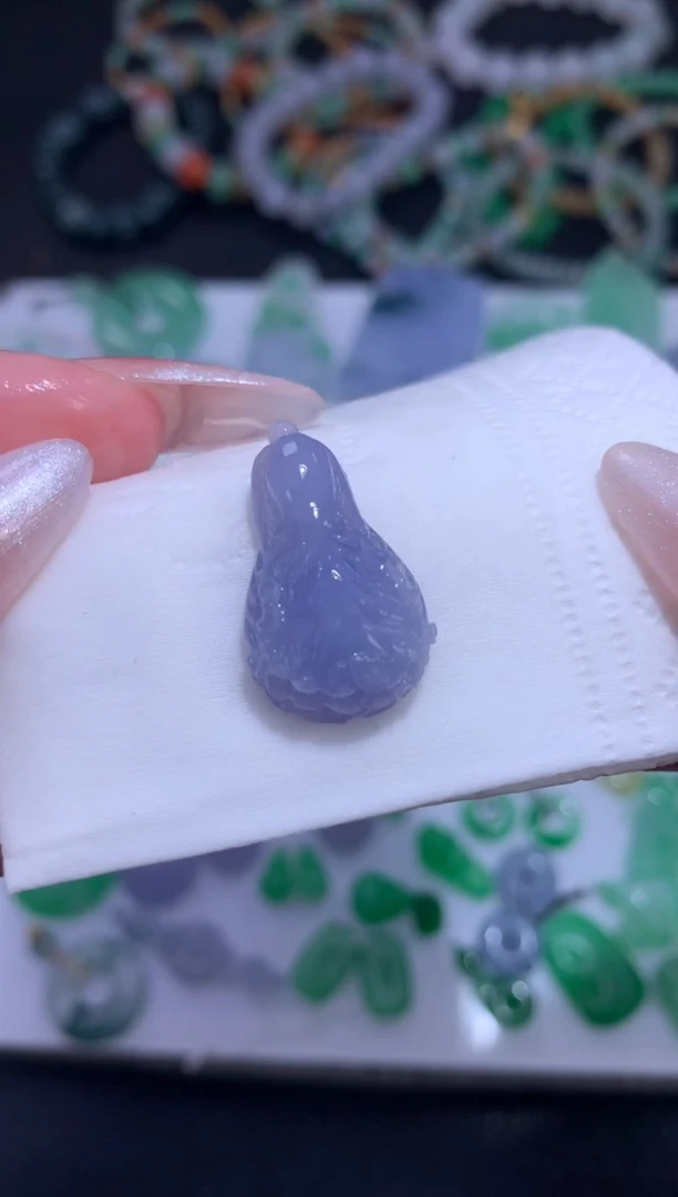未镶嵌定制翡翠白菜
