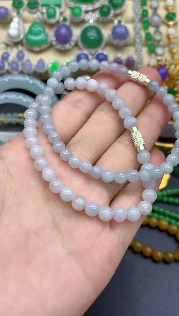 未镶嵌手串翡翠67-多样性发其一