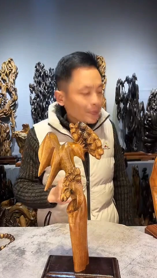 【闪购商品】金丝楠金丝楠小叶桢楠随行摆件17