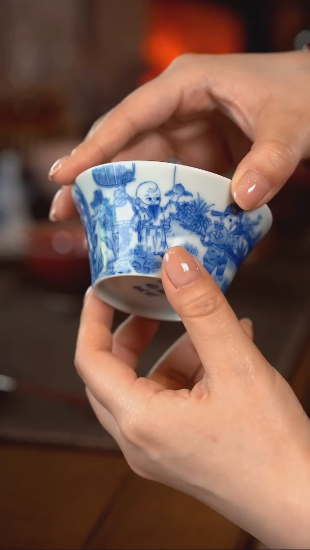 【闪购商品】正春堂·古法柴窑 郎、九童子杯