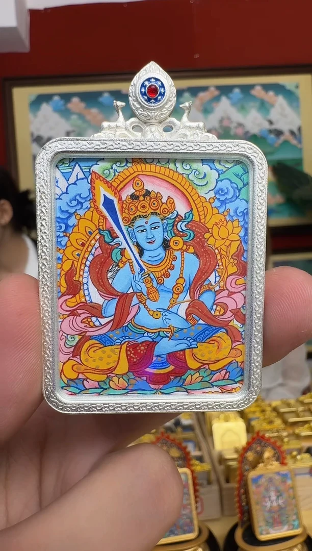 吊坠-热贡纯手绘