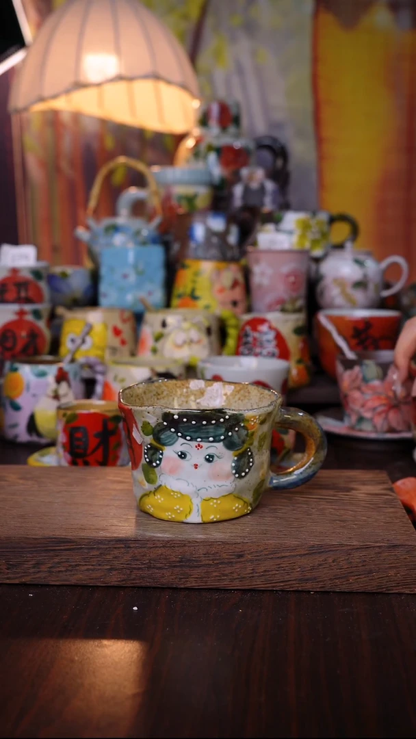 杯子泥垚手作 景德镇手工手绘陶瓷器物