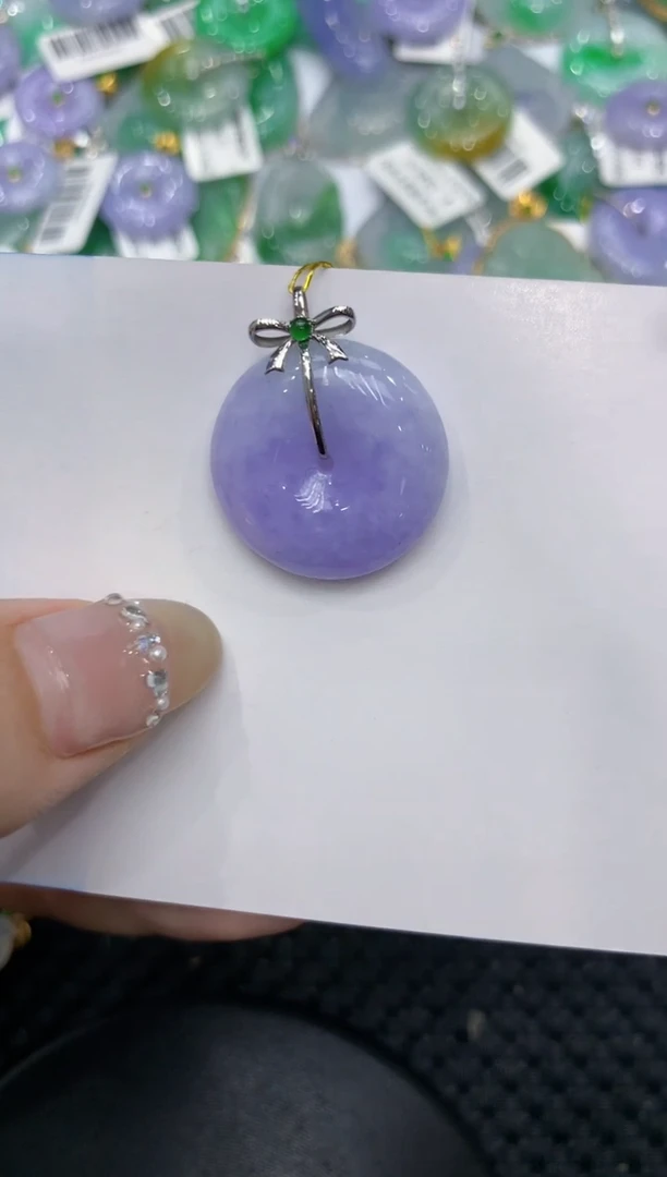 【闪购商品】翡翠颈饰18K金镶嵌222222222