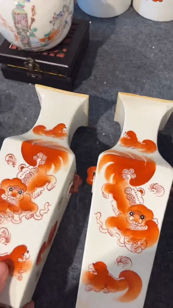 摆件红狮子四方坪123456789