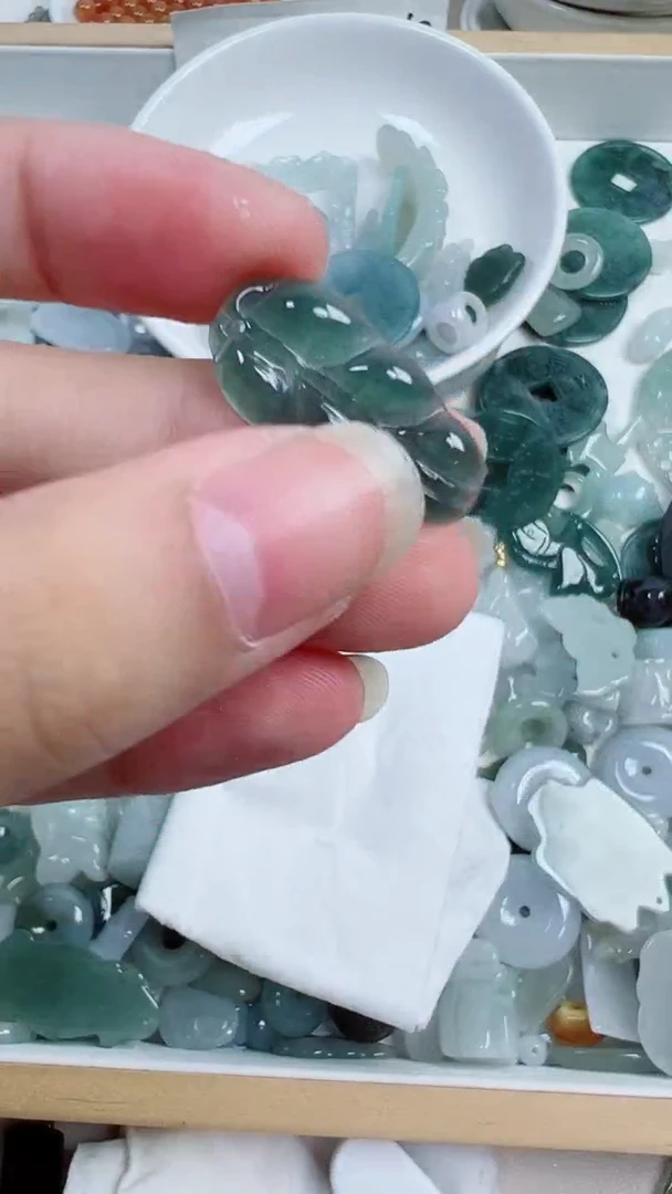 散珠翡翠398号链接，A货翡翠