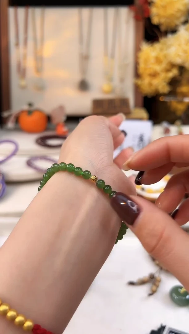 【闪购商品】和田玉手饰18K金镶嵌@@B921D016310