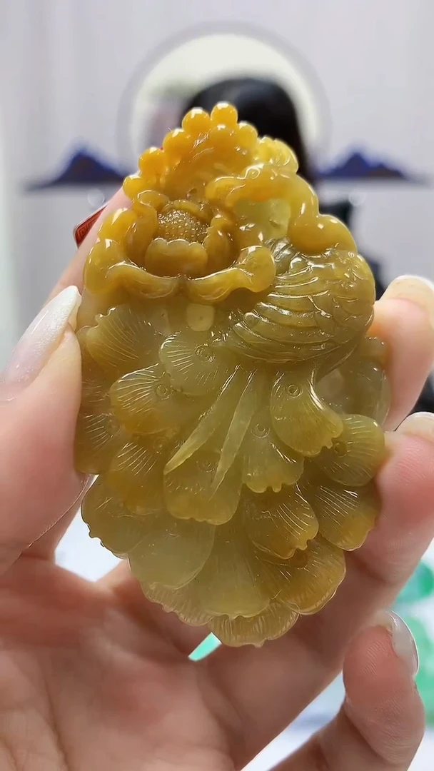 定制翡翠未镶嵌4852ms-毛货挂件20