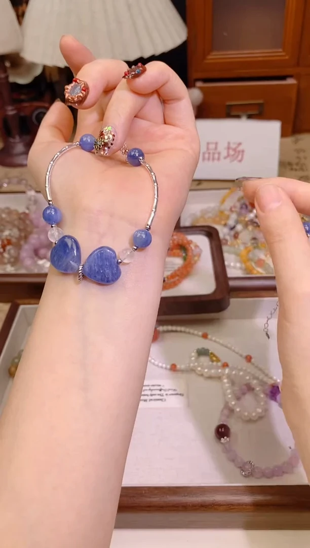 【闪购商品】蓝晶石手串银S925镶嵌1169