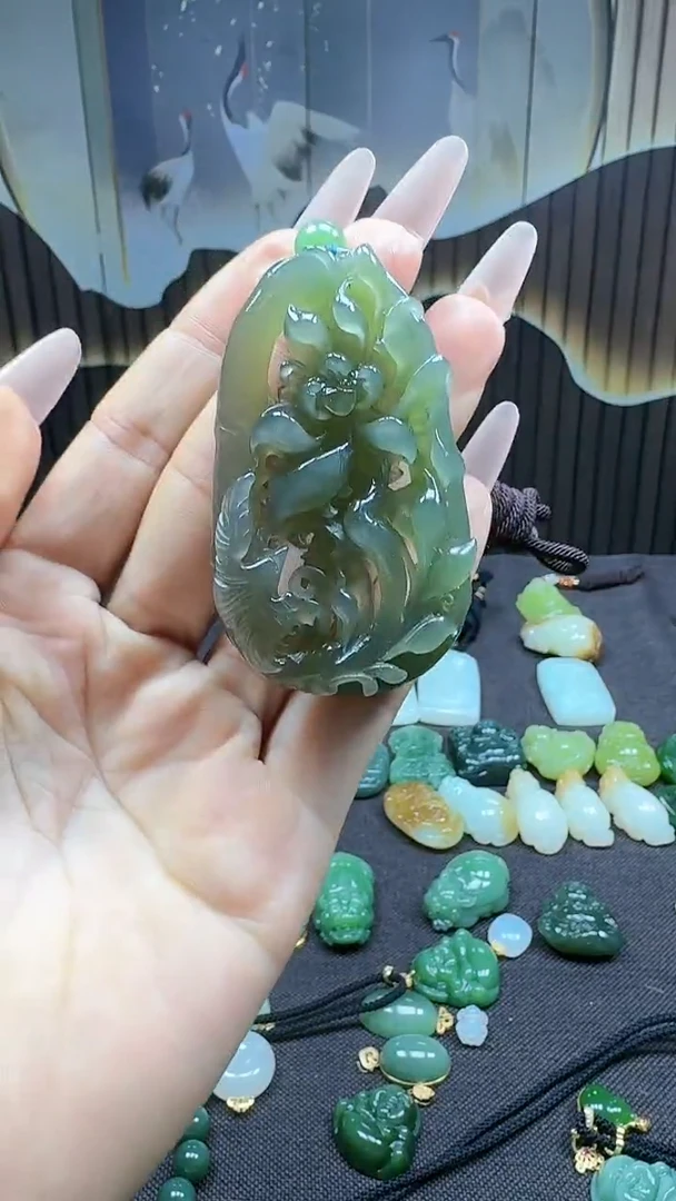 和田玉未镶嵌挂件1