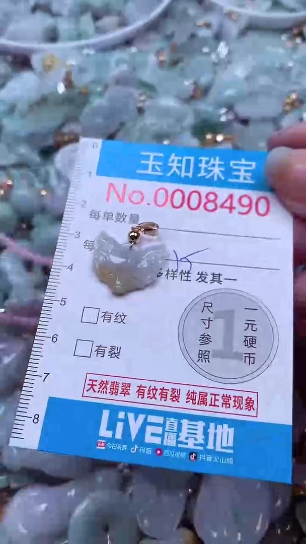 吊坠(不含链)未镶嵌翡翠8490