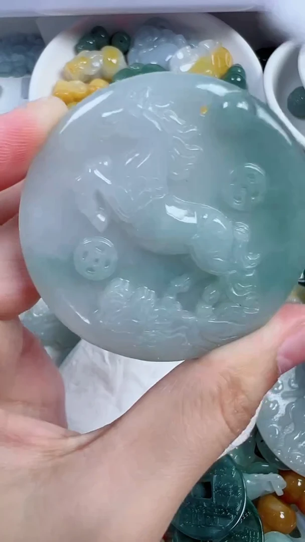 散珠翡翠366号链接,A货翡翠