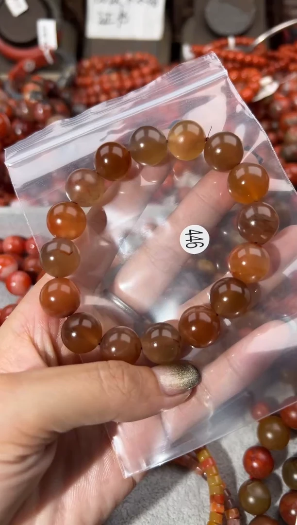 未镶嵌手串南红玛瑙13+
