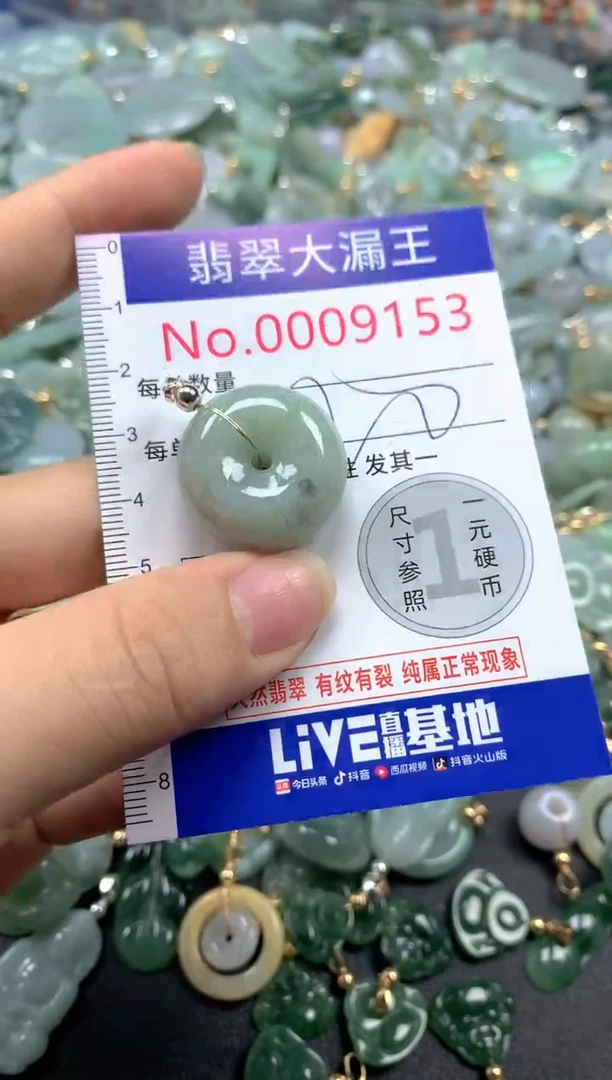 翡翠未镶嵌吊坠(不含链)9153