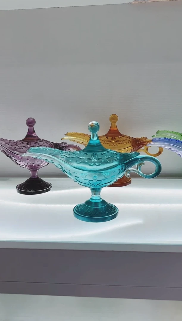手工艺品琉璃古法琉璃阿拉丁神灯香炉