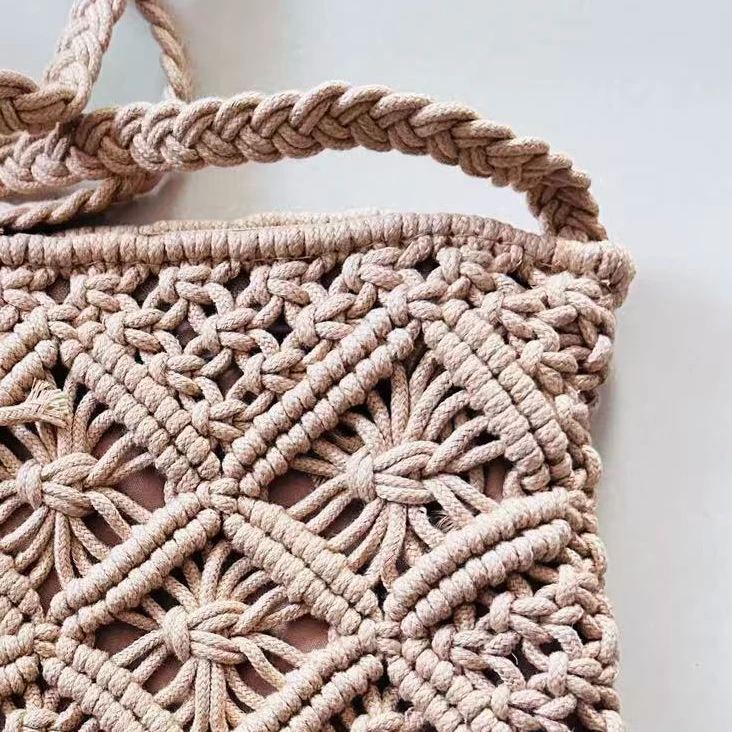 米字菱格毛线斜跨包包