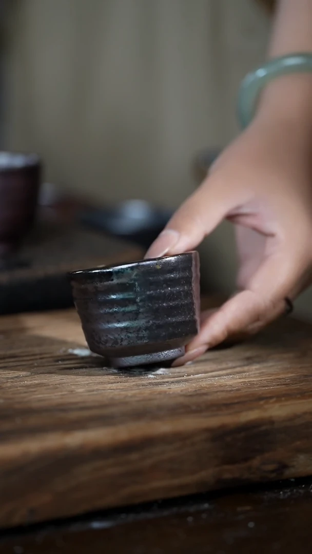 浪鬼柴烧紫**来龙窑系列 杯