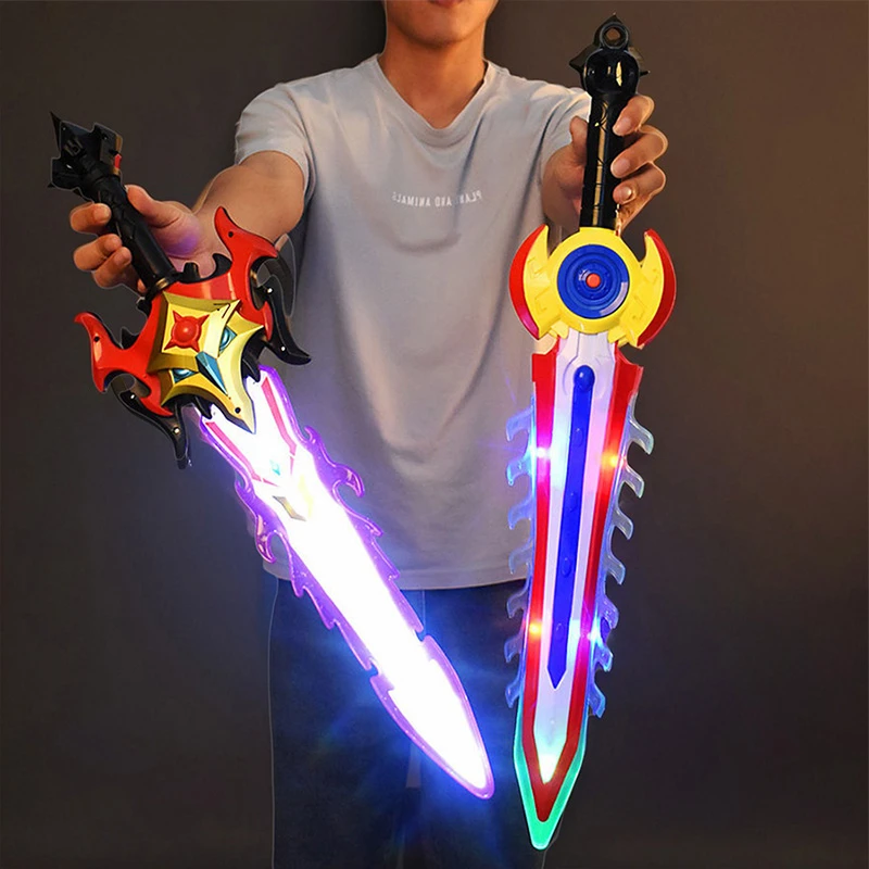 新款奥特之剑曼武器儿童宝剑发光激光电动七彩灯光玩具男孩子礼物