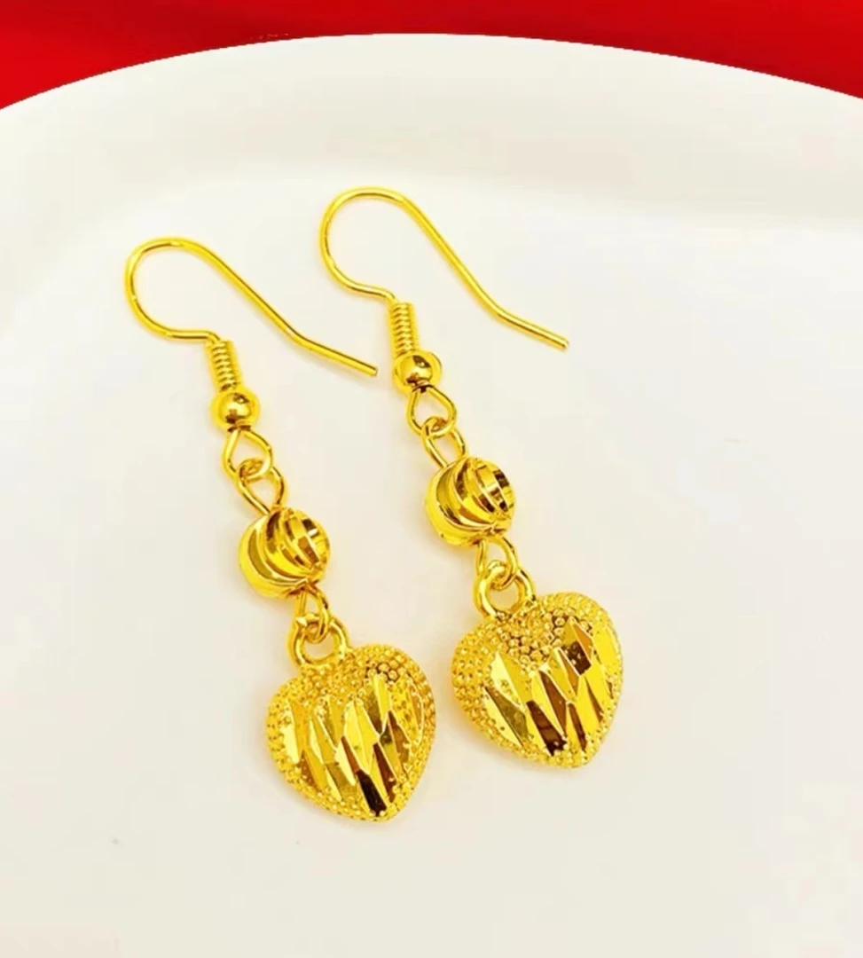 合金耳饰 玲珑转运珠耳环女时尚百搭耳圈耳扣耳饰