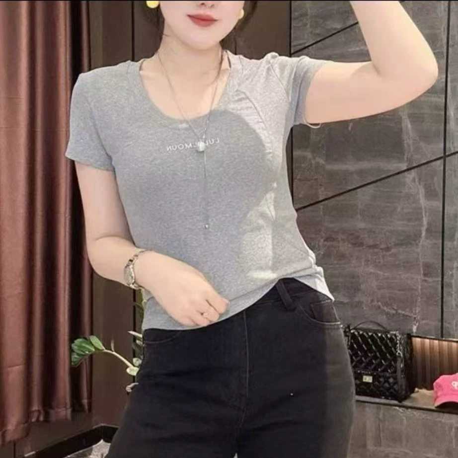 显瘦瑜伽运动T恤百搭短袖（衣长66左右）