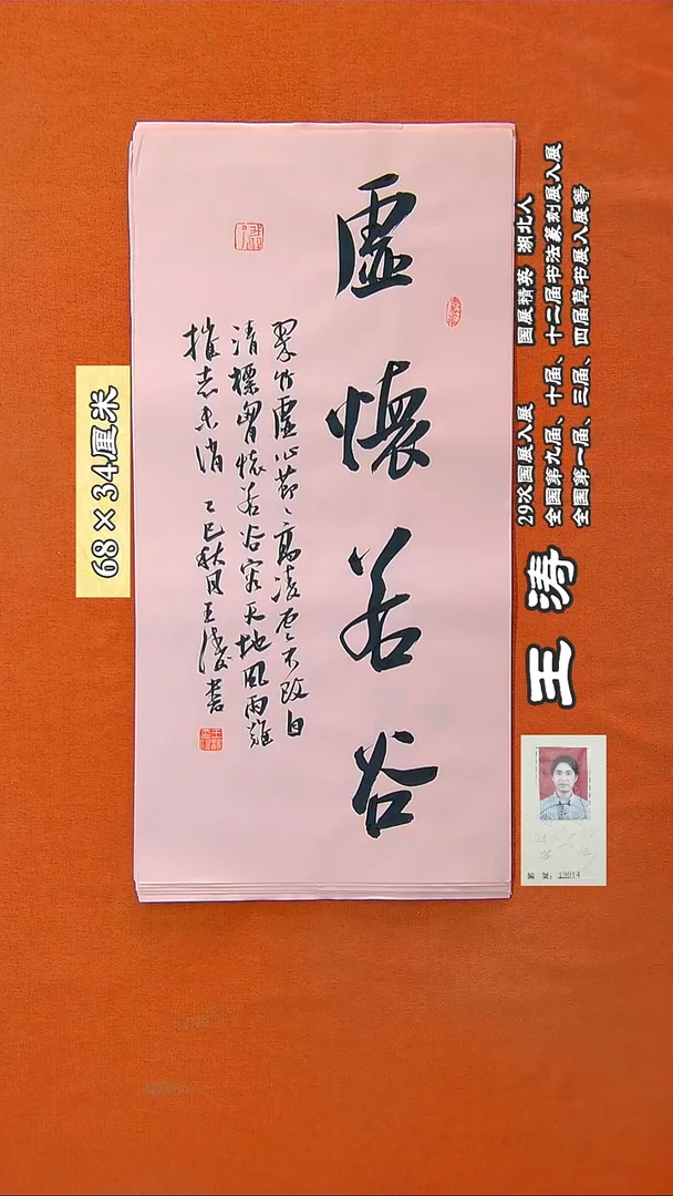 书法220R王涛书法作品