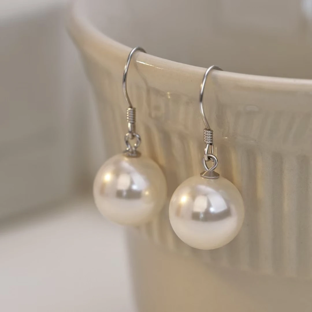 925银仿珍珠耳饰 S925银珍珠耳环女新款耳坠气质耳饰爆款女