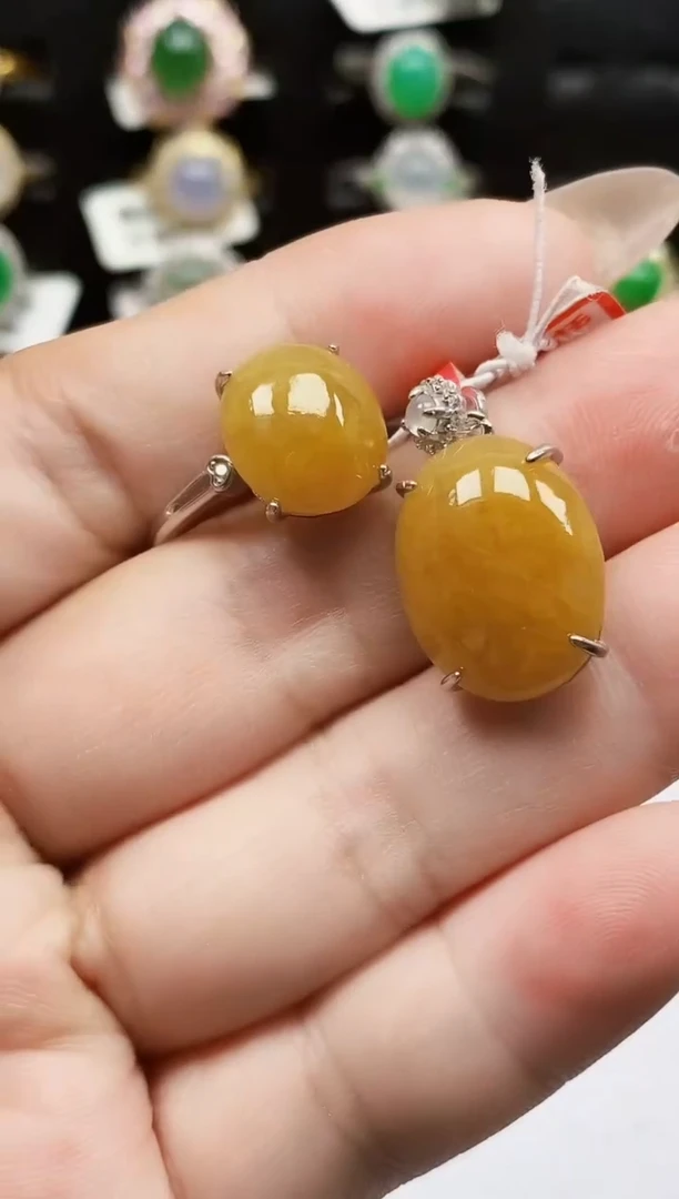 银S925镶嵌戒指翡翠0289