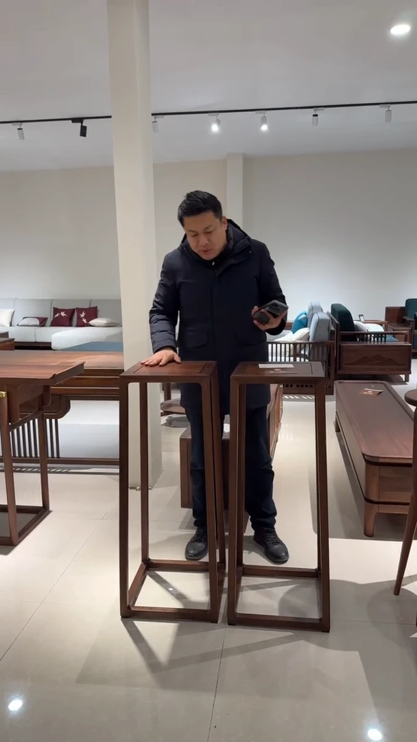 北美黑胡桃（拍下联系客服确认发货时间）花架一对