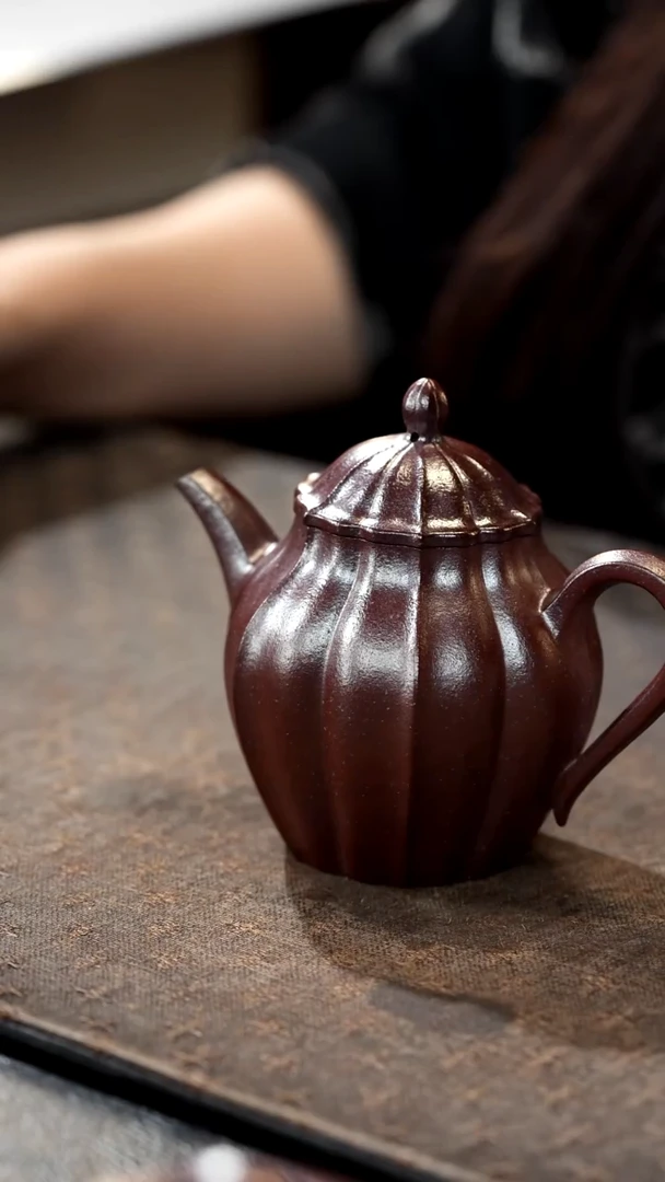 茶壶紫砂再*想桃花紫泥柴烧秋水壶