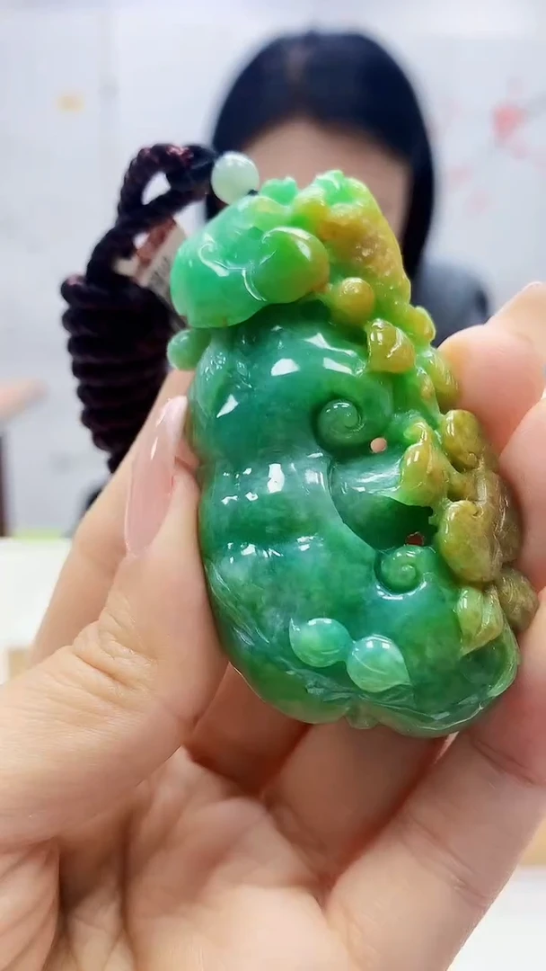 未镶嵌定制翡翠5155ty-毛货挂件23